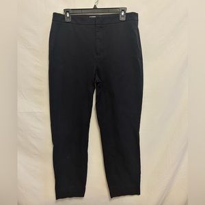 Everlane The Fixed‎ Waist Stretch Cotton Pants Black Size 12